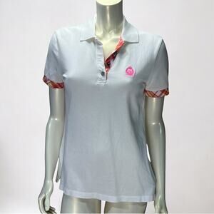 Ralph Lauren Lauren Active Preppy Polo Shirt - Size Large